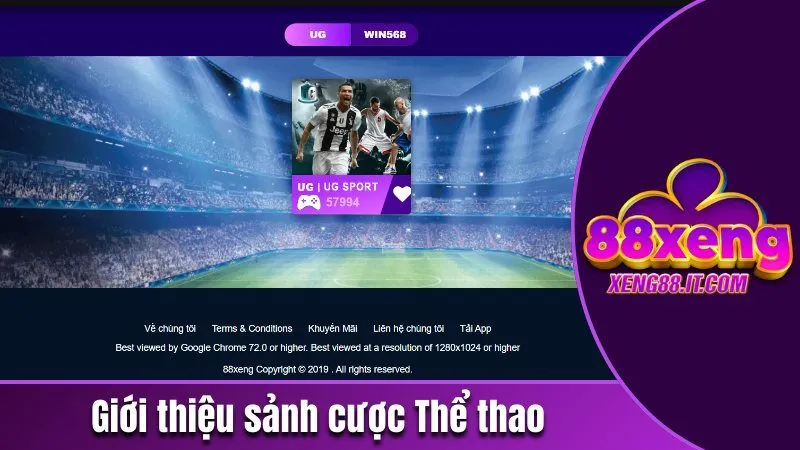 Xeng88 - Cổng Game Giải Trí Đổi Thưởng Uy Tín | Chơi Là Thắng 135 Giới thiệu sảnh cược Thể thao