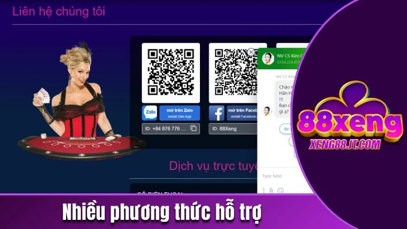 Xeng88 - Cổng Game Giải Trí Đổi Thưởng Uy Tín | Chơi Là Thắng 133 Nhiều phương thức hỗ trợ